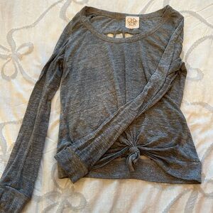 Chaser Charcoal Long Sleeve Women's Top